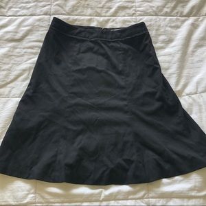 White House Black Market Black A-Line Skirt size 0